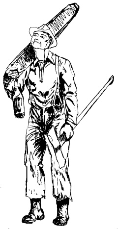 drawing of logger in washington state